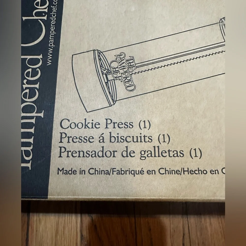 The‎ Pampered Chef Cookie Press 15 Discs 1525 Retired EUC